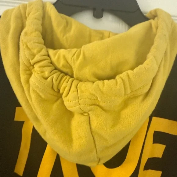 True Religion Black and Yellow Hoodie size S - Picture 9 of 9